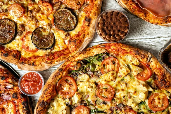 Specialty pizzas and chicken wings